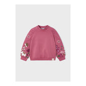Mayoral Girls Orchid Pink Flower Print Jumper